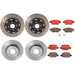 Fiat Brembo Brakes Kit - Pads &  Rotors Front and Rear (305mm/240mm) (Ceramic) - Brembo 4012811KIT